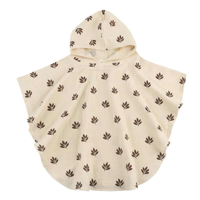Pure Cotton Baby Towel Solid Color Muslin Baby Hooded Bath Towel Kids Newborn Swim Beach Bathrobe Quick Dry Facecloth Baby Stuff