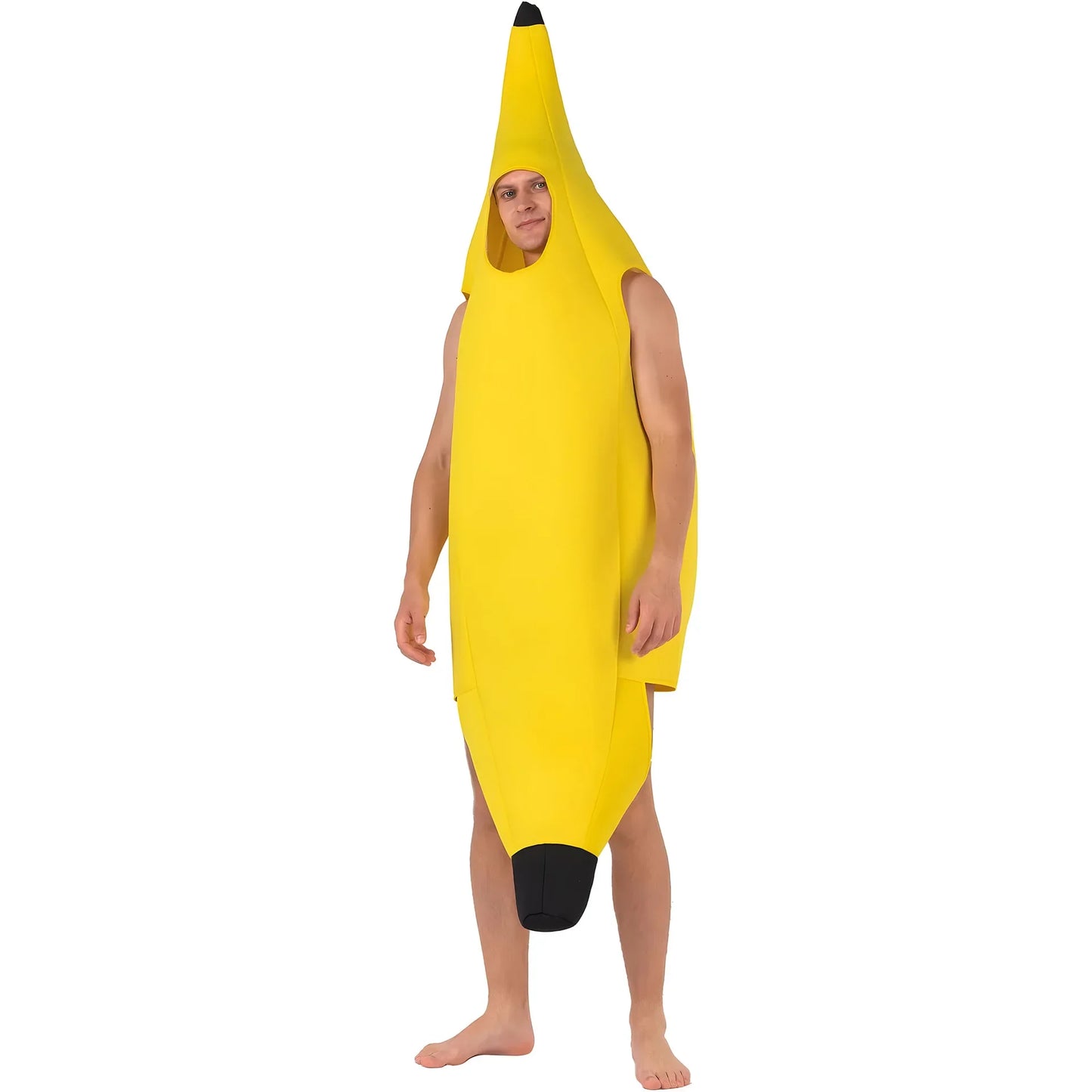Halloween Adult Funny Cosplay Fruit Vegetable Costume Banana Carnival Dress Up Outfit Couple Party Purim Fancy Dress Stage Show