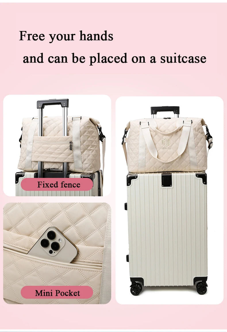 Large Capacity Outdoor Waterproof Travel Bag Luggage Handbag Women Shoulder Bag Oxford Men Sports Gym Bag Female Crossbody Bags