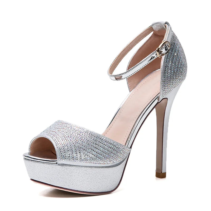 Platform High Heels Pumps Women Shoes 2022 Women Heels Sandals Wedding Shoes Sandalia Feminina 12 CM Heels