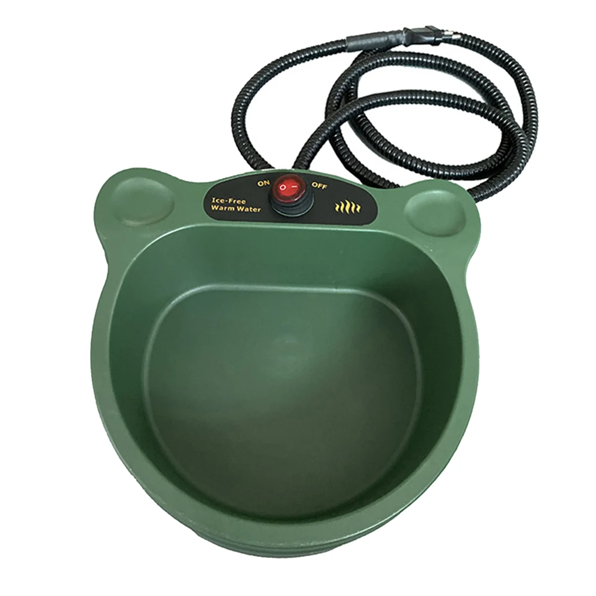 Heated Water Bowl For Dogs, Non-Freezing Outdoor Heated Dog Bowl, Winter Heated Pet Bowl For Cats, Chickens EU Plug 21X20x8cm-BE