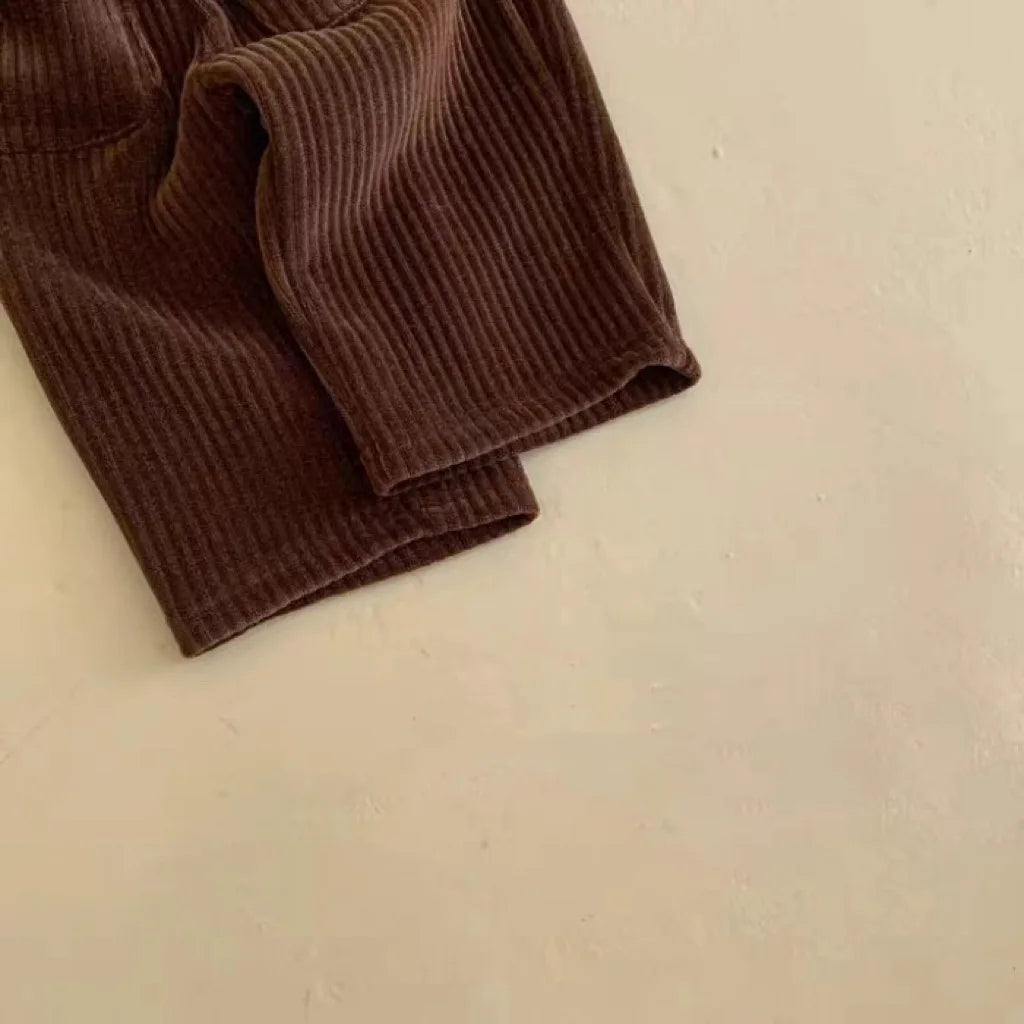 Baby Corduroy Harem Pants Autumn Winter Thicken Casual Pants Infant Toddler Solid Loose Pants Boy Girls Fashion Trousers