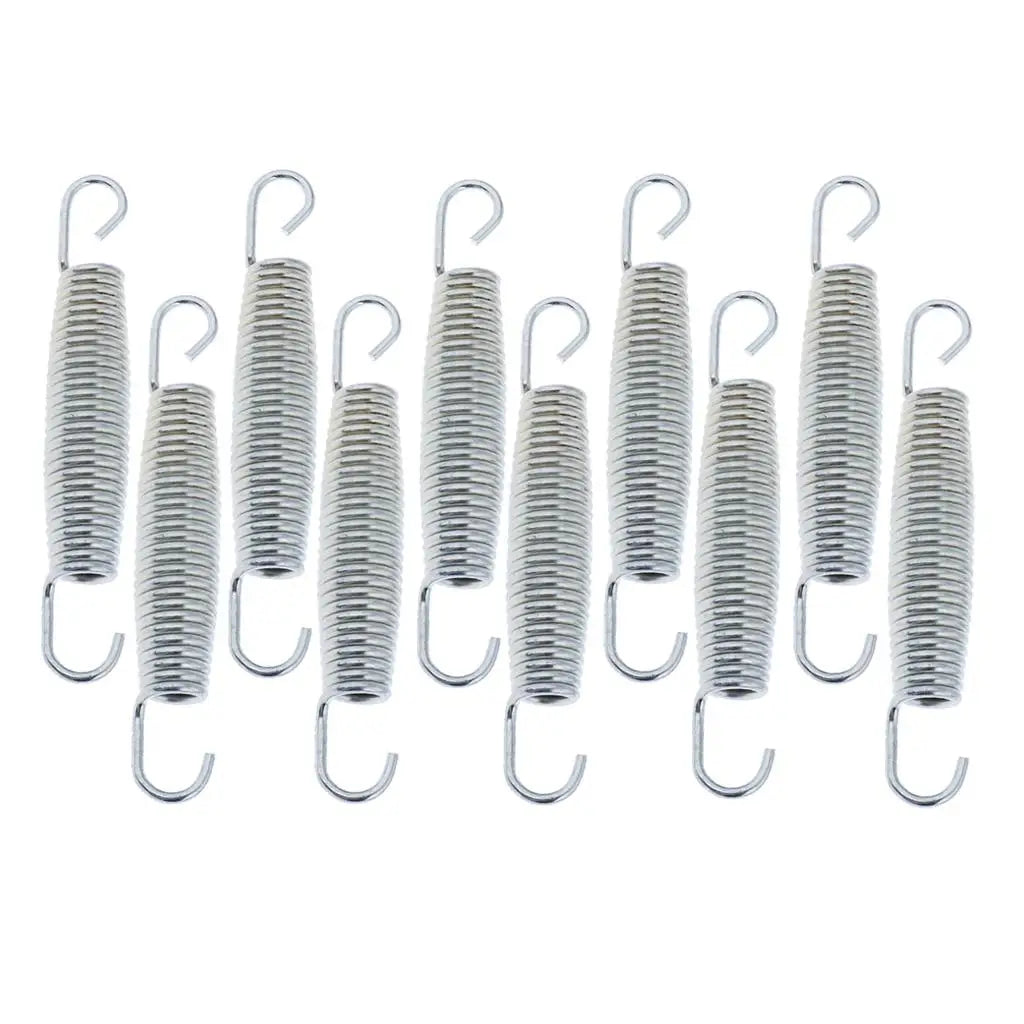 10 Pcs Stainless Steel Chrome-plated High Strength Professional Trampoline Springs Trampolines Hardware Accessories 3.5-6.5''