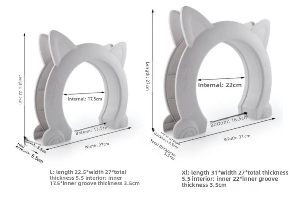 New Cat Door Cat Hole Dog Door Hole Can Control Access Direction Pet Door Cat Kennel Cat Flap Cat Door Pet