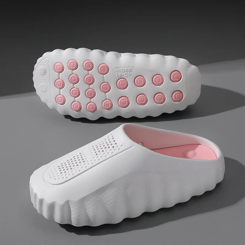 Unisex  Slippers, Ultra Soft EVA Non-Slip House Shoes with Massage Sole, Breathable Closed Toe Slides for Indoor Outdoor