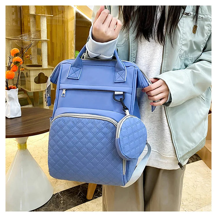 Diaper Bag Backpack Baby Essentials Travel Tote Multifunction Waterproof with Changing Station Pad Stroller Straps Big for Mommy