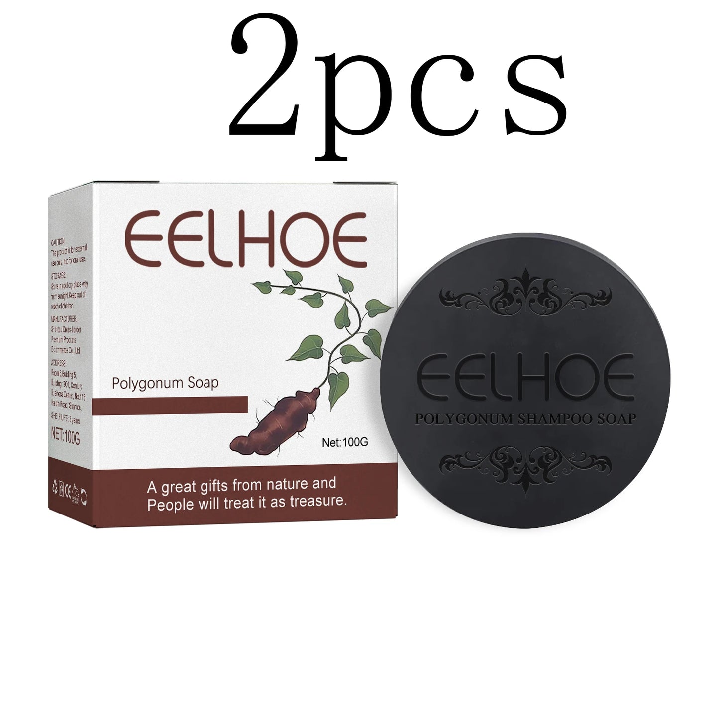 EELHOE Polygonum Multiflorum Shampoo Soap: Deeply Cleanses, Smoothes, Nourishes, Strengthens Hair, and Provides Hair Care