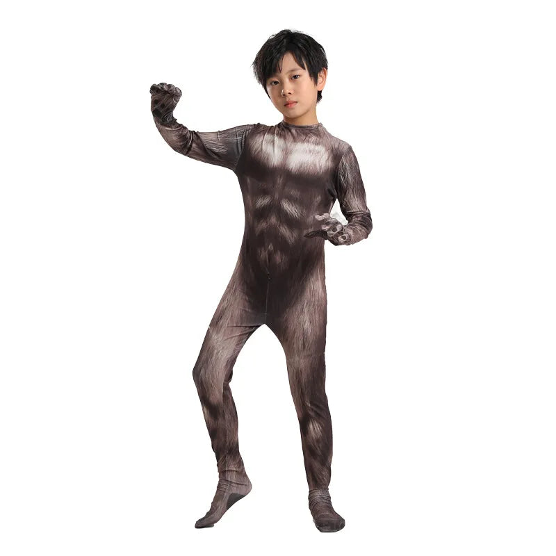 Halloween Costumes for Kids Siren Head Cosplay Bodysuit Boys Girls Anime Black Cat Character Fancy Dress Carnival Party Clothing
