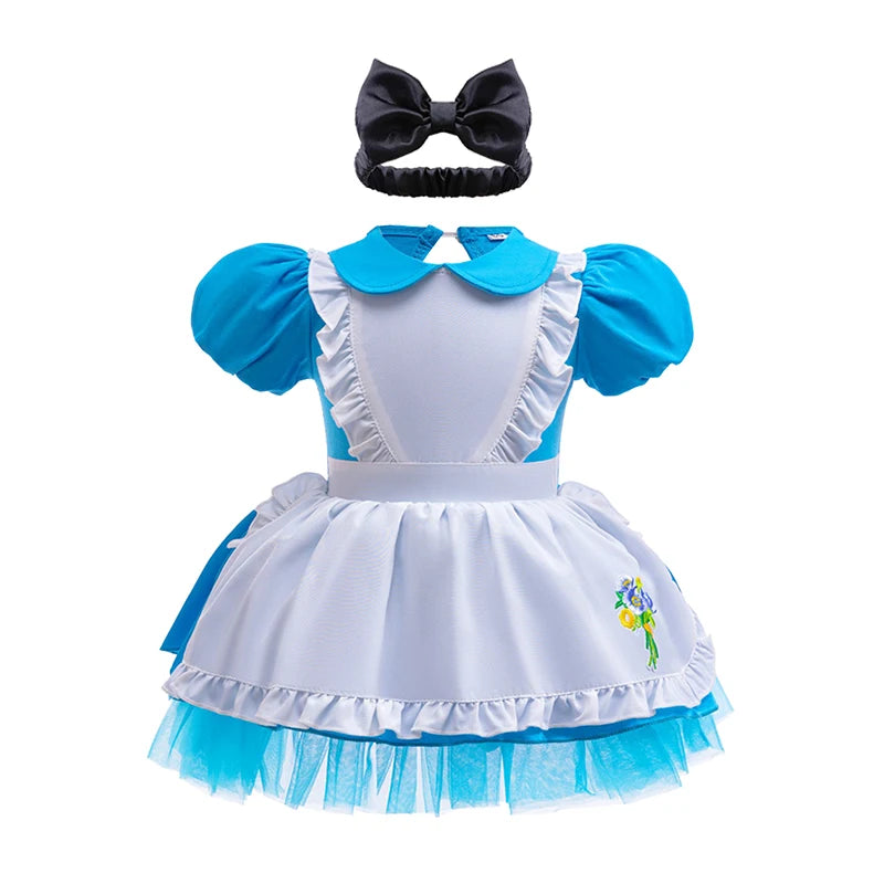 Fairy Todder Baby Girl Alice Rapunzel Moana Belle Mermaid Sofia Princess Romper Halloween Newborn Birthday Party Onesie Jumpsuit