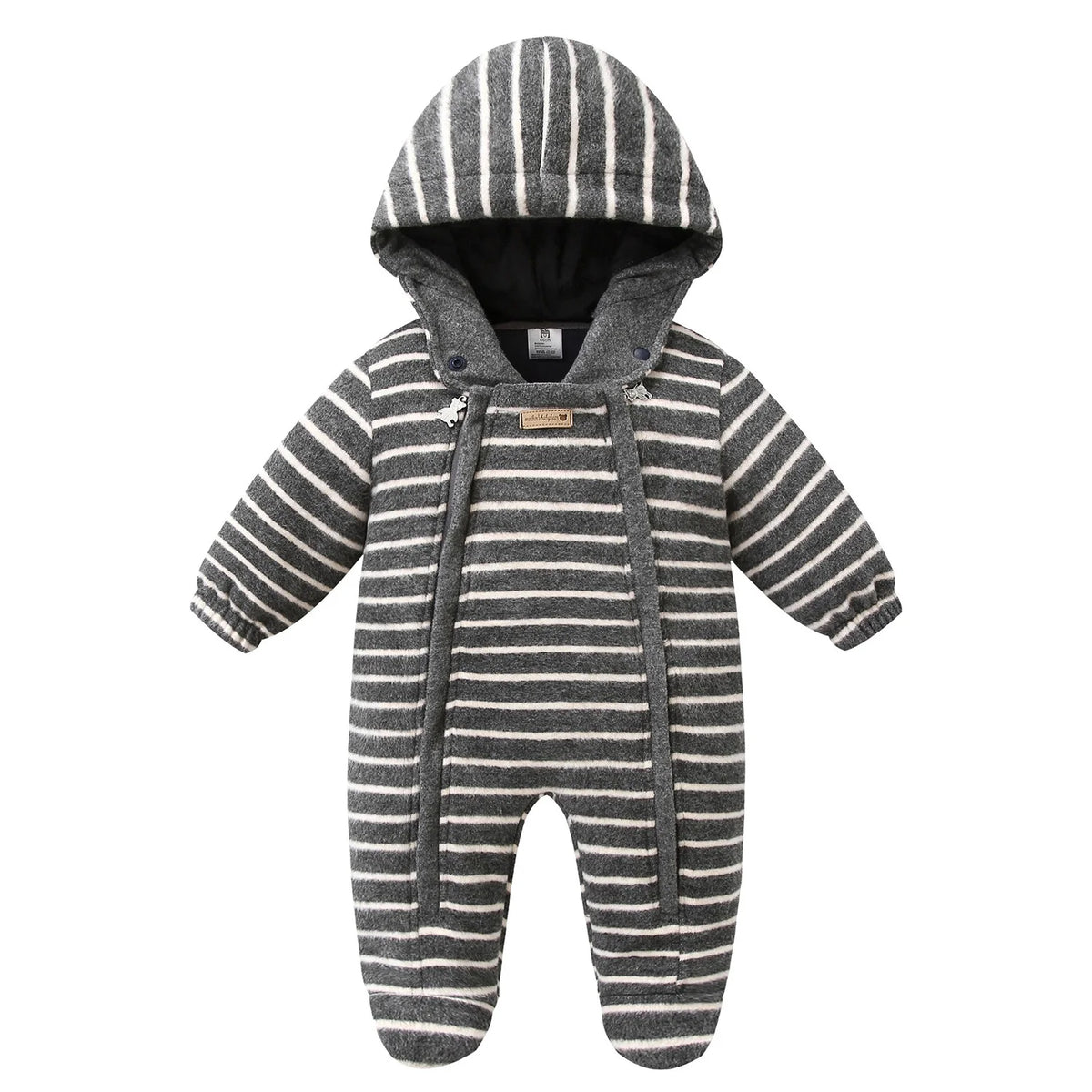 Ircomll New Winter Autumn Infant Newborn Rompers Composite Wool Inside Fleece Girls Boys Jumpsuit Kids Jacket Children Coat