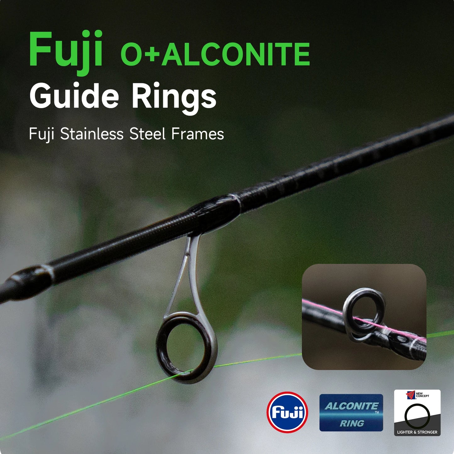 HANDING Magic L Micro BFS Fishing Rod Carbon Fishing Rod Lure Weight 1-8g FUJI® O+A Guide Rings UL/L Spinning Rod Casting Rod