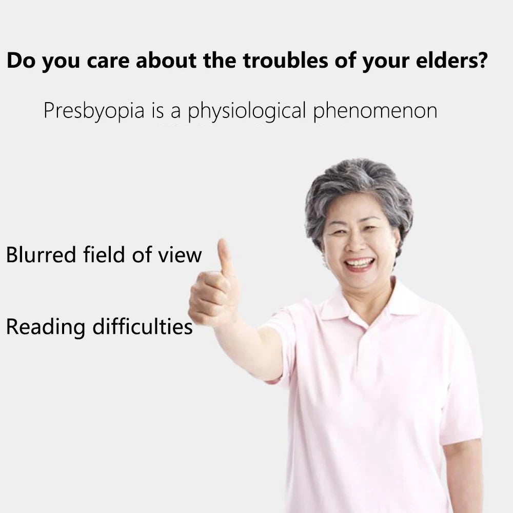 Intelligent Progressive Multifocal Reading Glasses Anti Blue Light Half Frame Spectacles Far Near Dual Use Presbyopic Glasses