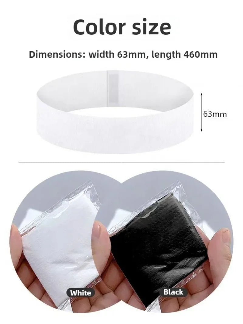 50pcs Disposable Headbands for Facials Spa Stretch Non-Woven Soft Skin Care Hair Bands Women Salons Face Washing Beauty Tools