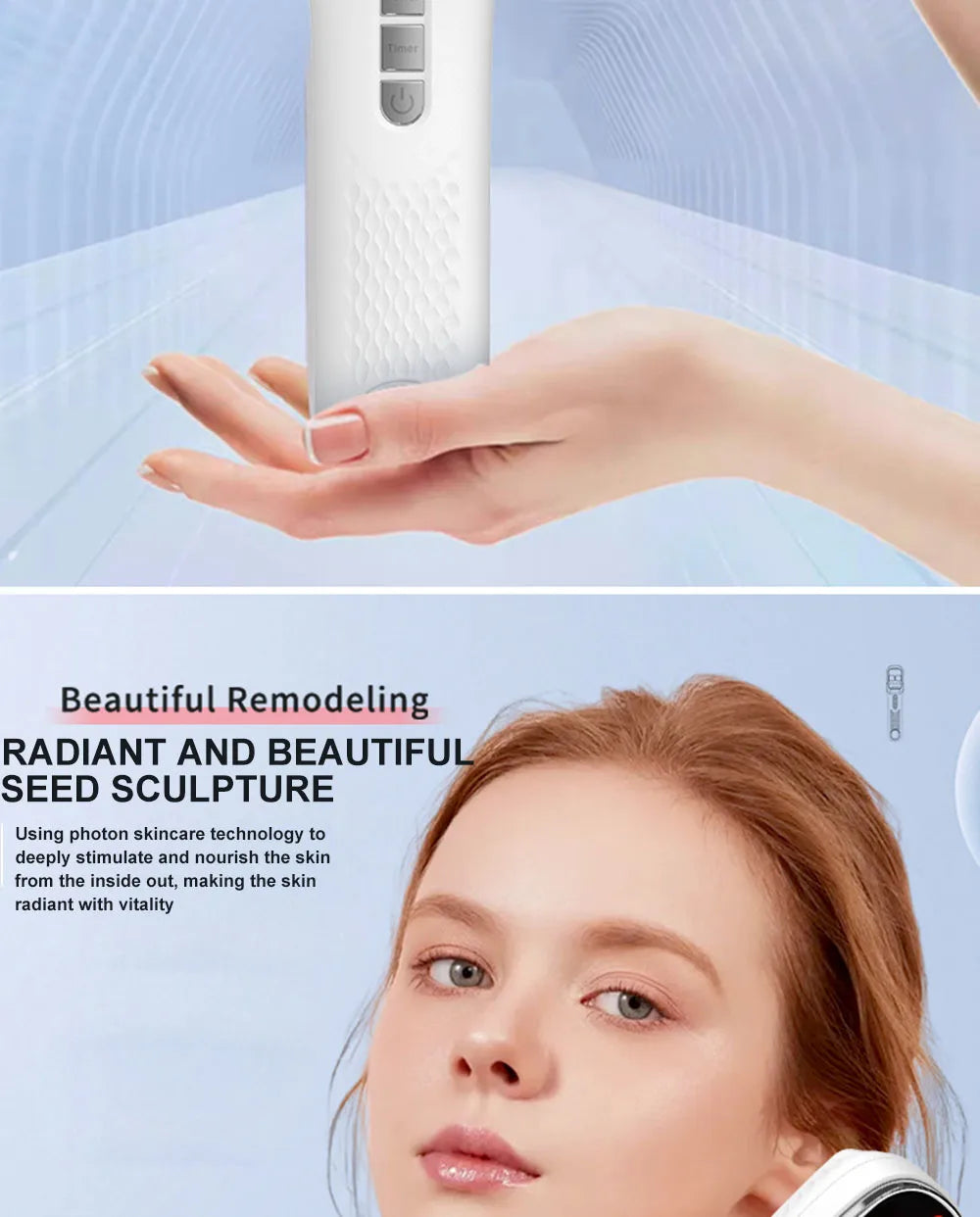 650nm+808nm Handheld Face Body Red Light Infrared Beauty Device Skin Rejuvenation Muscle Joint Body Fatigue Relief Health Care