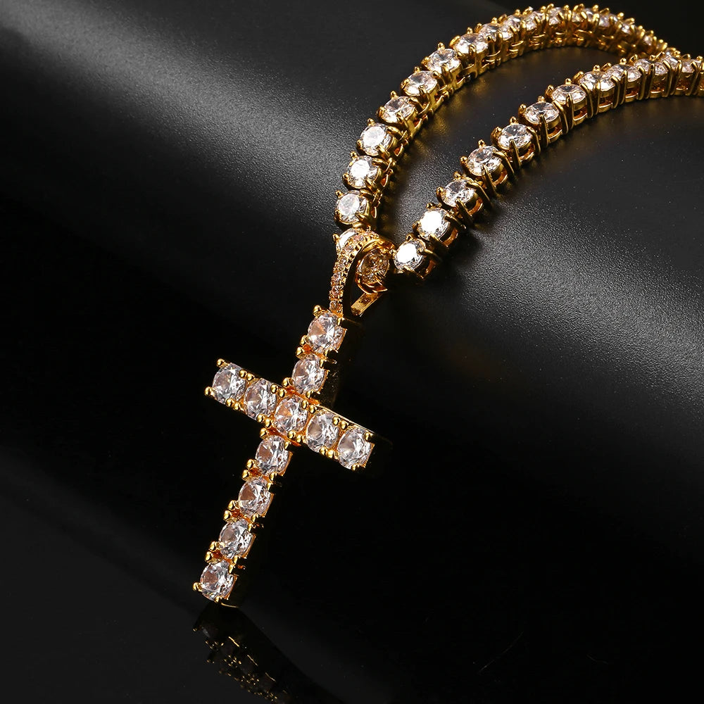Hip Hop Exquisite Jewelry Iced Out Cross Pendant Quality Sparkling Men and Women Styles Dispatch on Behalf Wholesale