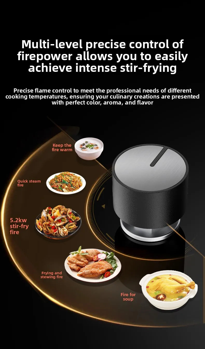 Gas stove, double burner, household LPG tabletop/natural gas stove, high-power built-in gas stove