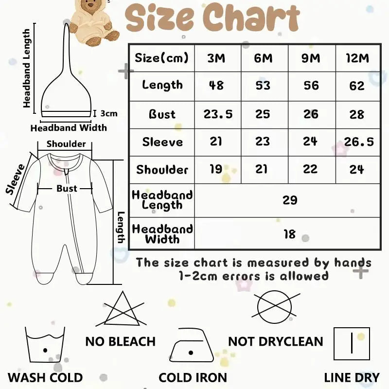 2 Pieces Solid Color Romper+Hat 2-way Zipper Cotton Baby Girl Clothes 0-12M Spring Newborn Baby Boy Clothes Sets Winter