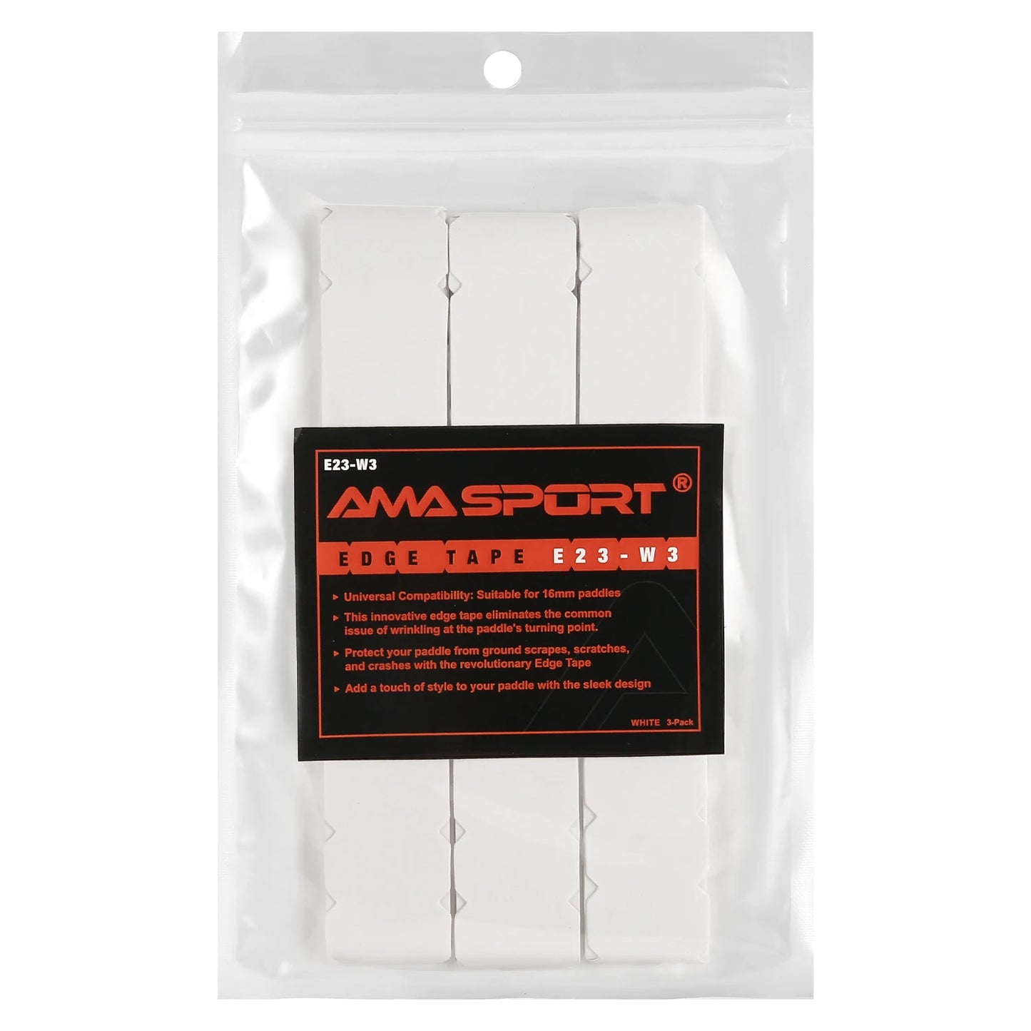 AMASPORT Pickleball Paddle Protection Tape 20mm/23mm/26mm  for 13mm/16mm/19mm Paddle-Navy Blue-Pickleball Edge Euard Tape