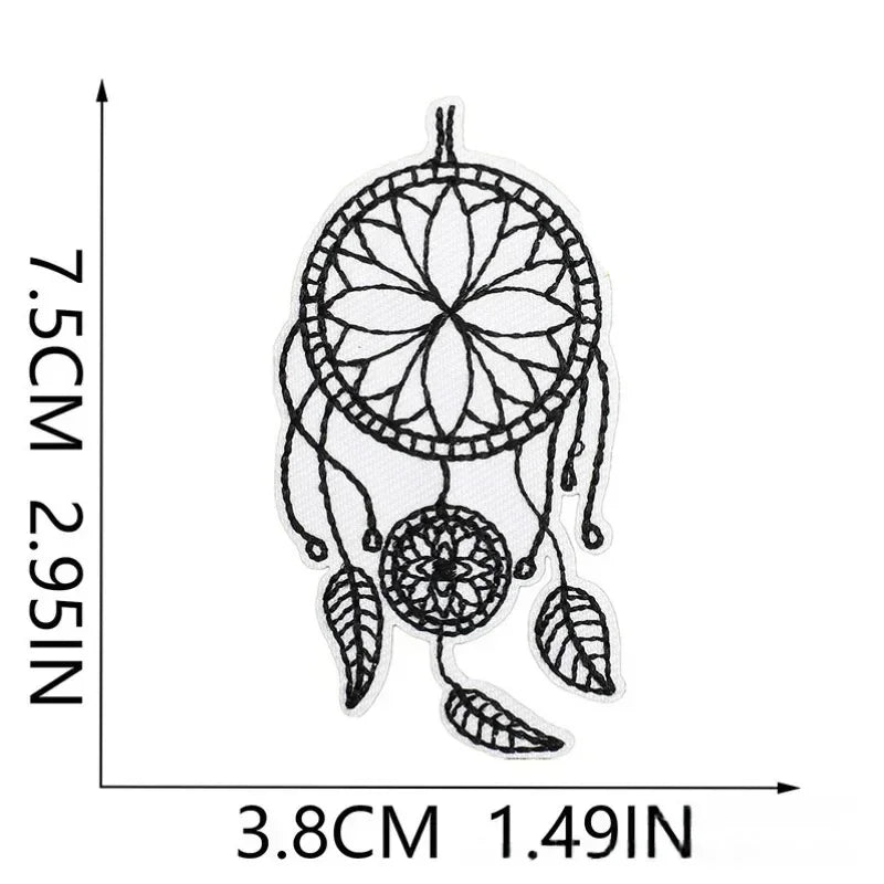 Halloween Themed Style Embroidere Costume Punk DIY Sewing IronCostume Hot Stick Patch