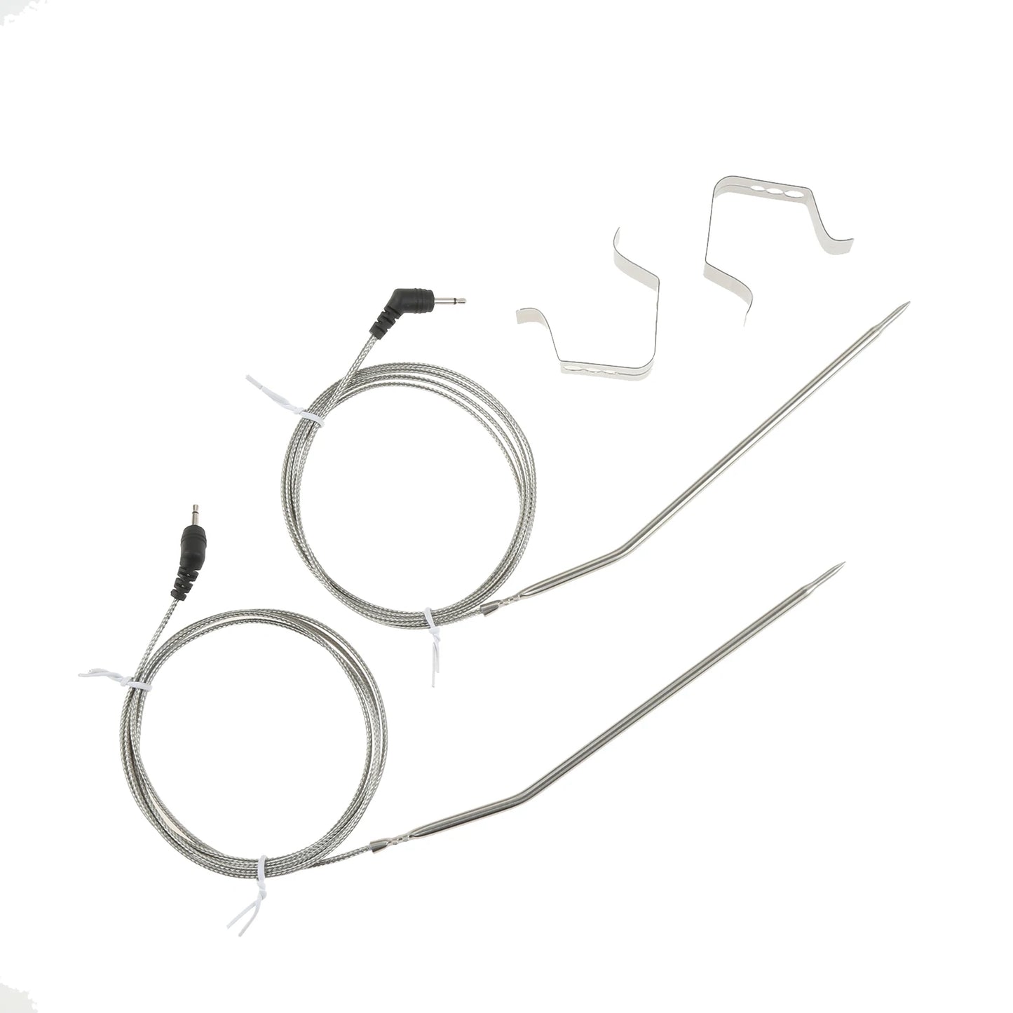 2 Pack Meat Thermometer Probe Replacement for Thermopro TP04 TP06 TP06S TP07 TP07S TP08 TP08S TP09 TP09B TP10 TP16 with 2 Clips