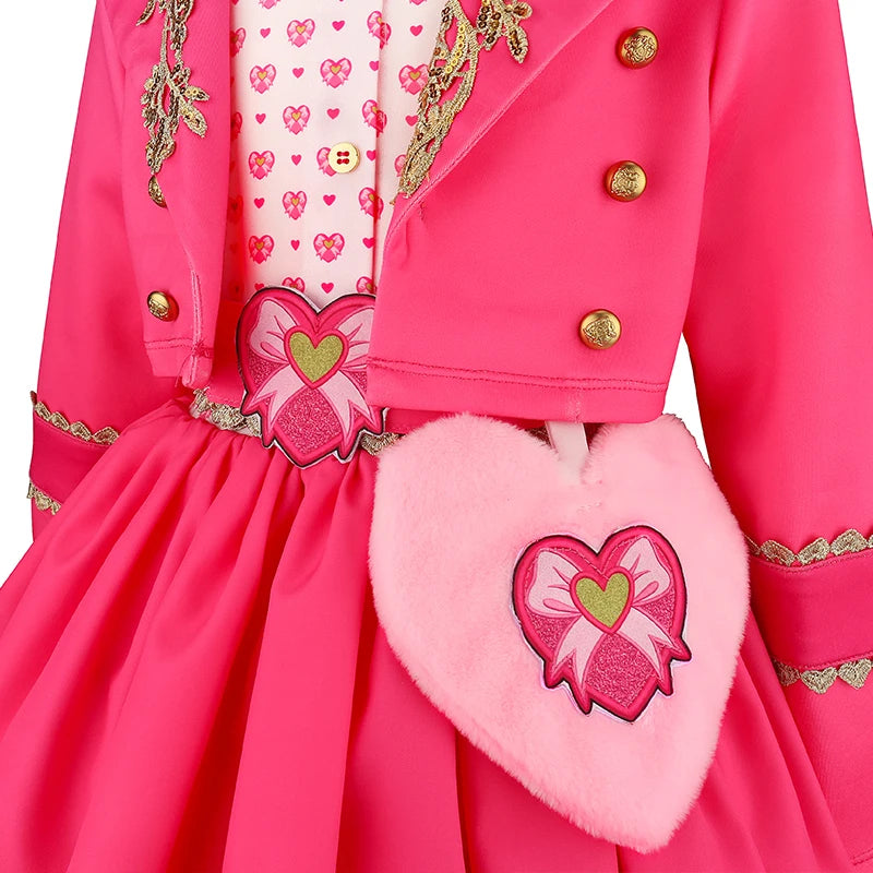 2026 Children Halloween Costume The Rise of Red Costumes Cosplay Movie Red Clothes Outfit Birthday Party Queen Dress With Socks