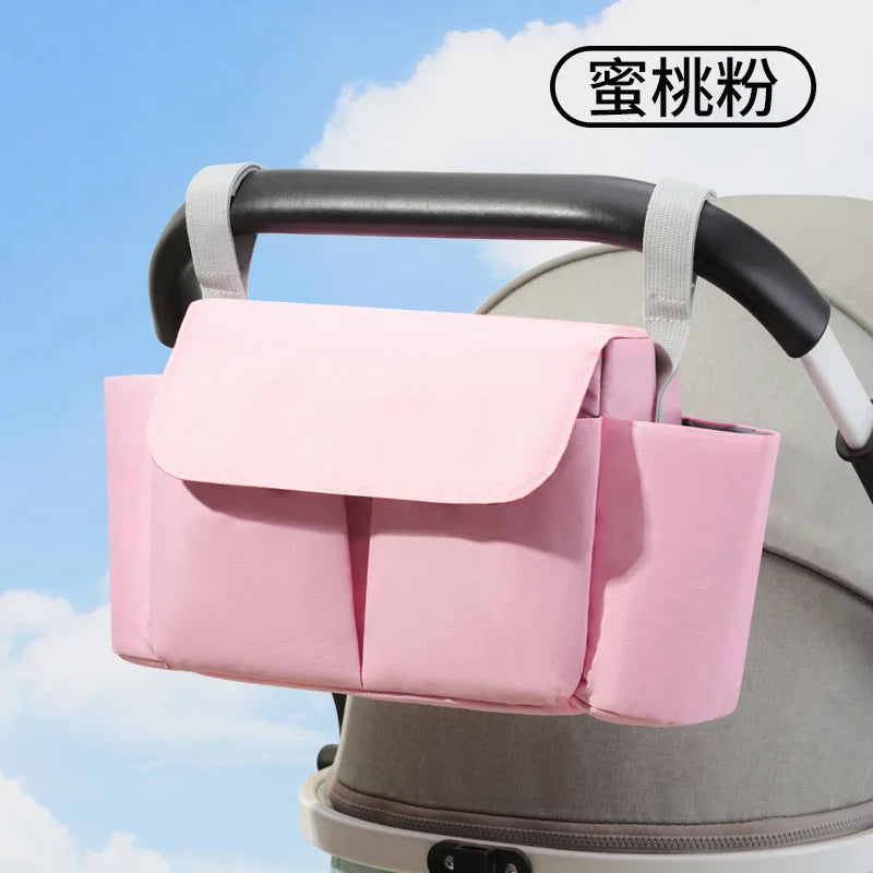 Baby Stroller Hanging Bag Accessories, Large Capacity Stroller Storage Bag, Shoulder Bag, Mother and Baby Bag, Diaper Bag Gifts