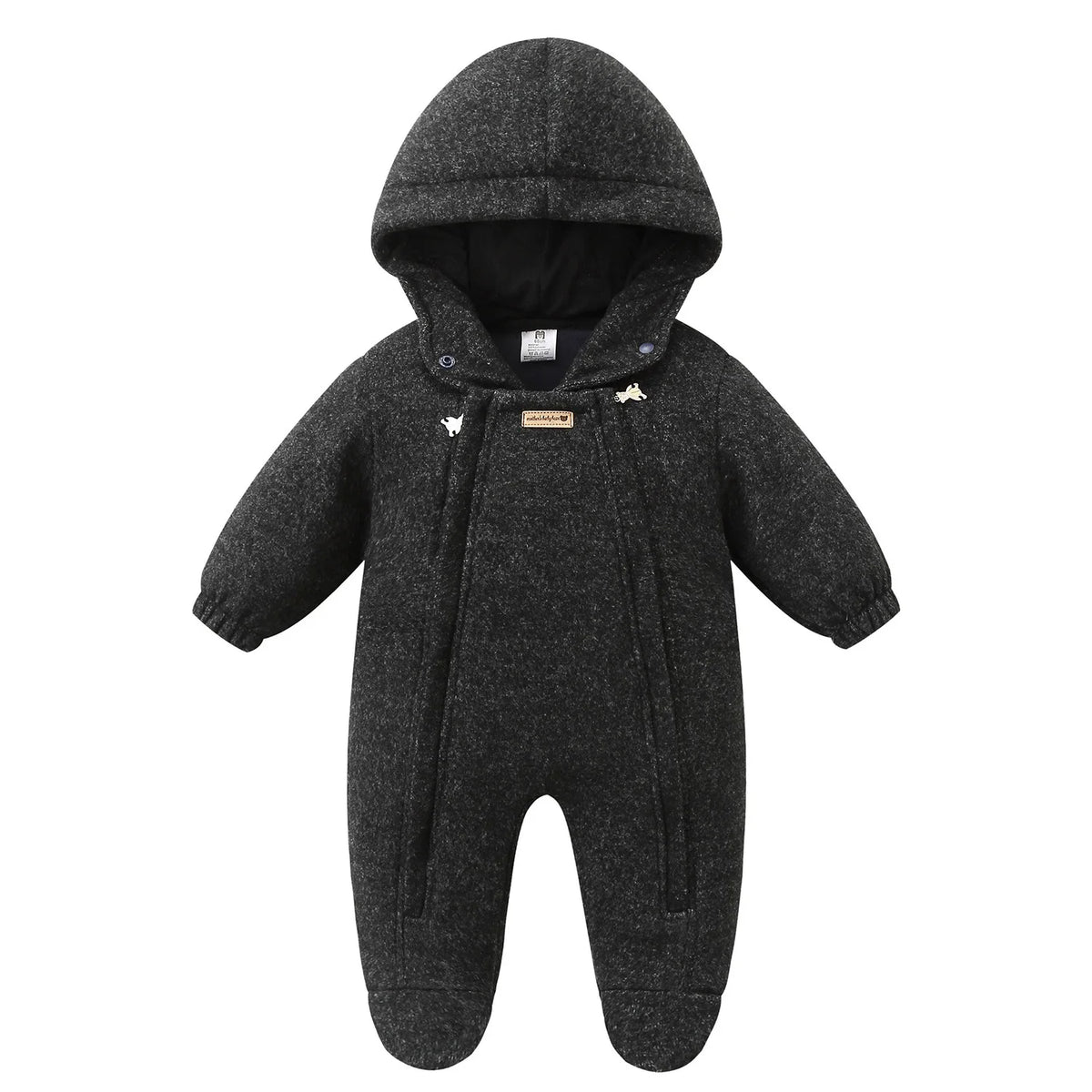 Ircomll New Winter Autumn Infant Newborn Rompers Composite Wool Inside Fleece Girls Boys Jumpsuit Kids Jacket Children Coat