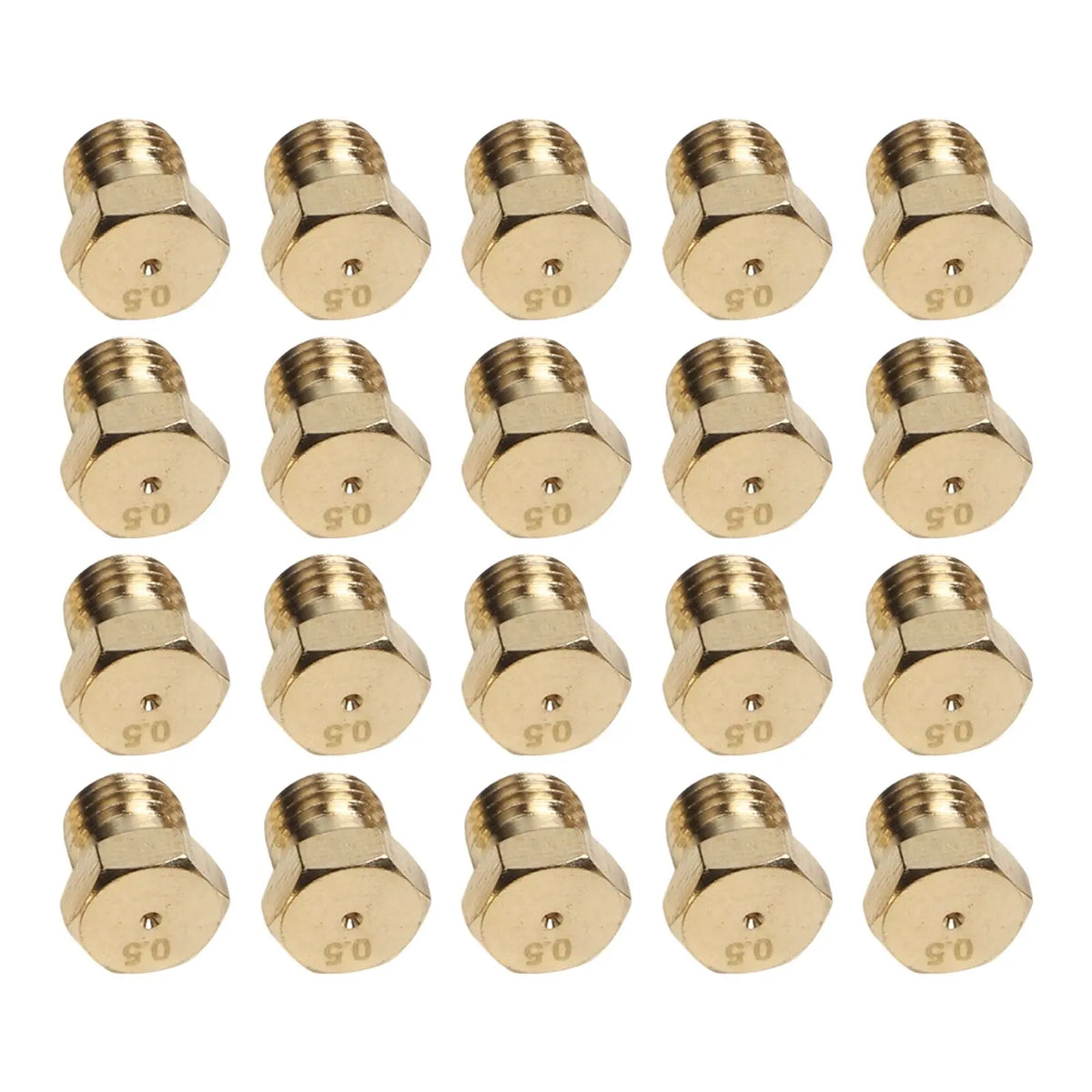 20pcs/set Burner Nozzle 0.5mm Propane Burner Orifice Kit Propane Gas Conversion Kit For LPG Burner Nozzle Outdoor Cooking