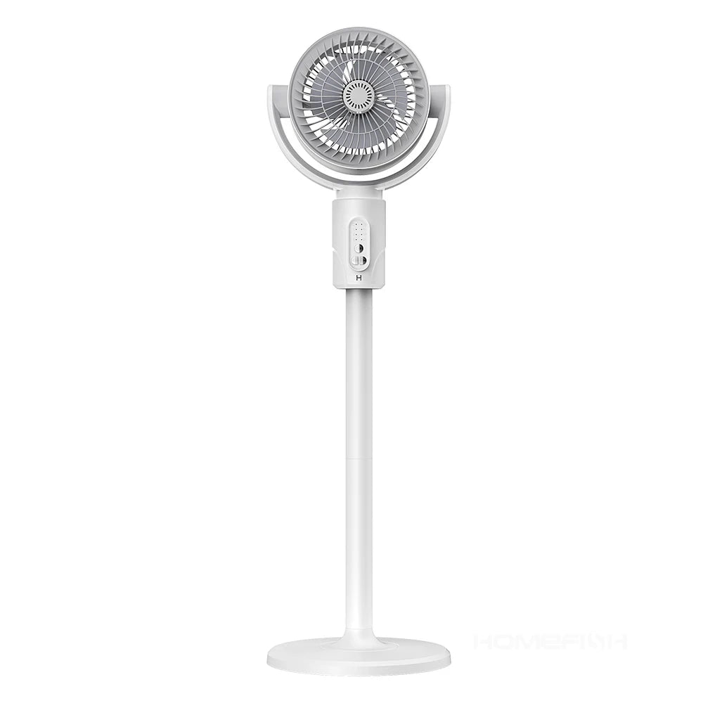 360 Circulation Quiet Powerful Floor Fan,Standing Smart Fans,with Remote Control Adjustable Height