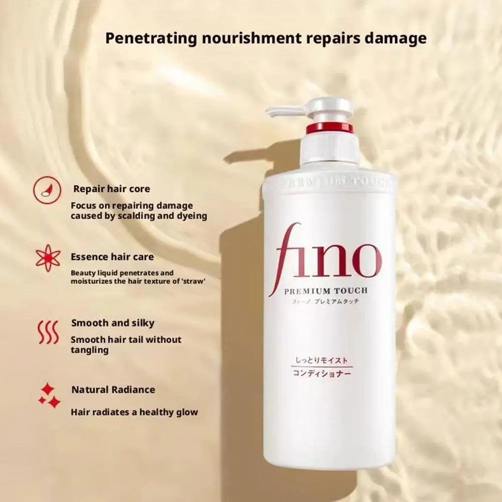 Fino Hair Conditioner Shampoo Hair Mask For Oil Control Volumizing Smoothing Repairing Damaged Frizzy Hair Soften Hair Care Tool