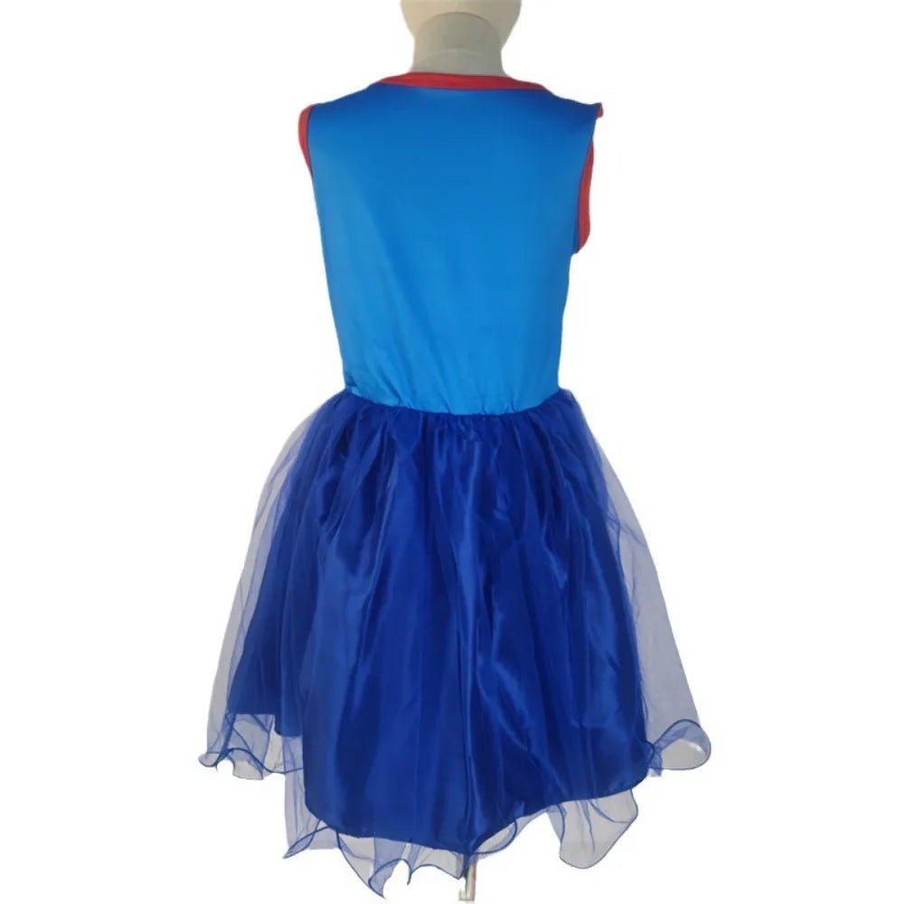 Hot girl children's costume cosplay costume cool 3-12-year-old children's Christmas costume Halloween little girl pink dress new