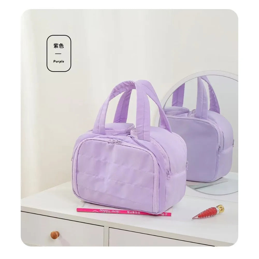 2026 femmes Y2K, sac à main en nylon écologique pliable, sac à bandoulière simple grande capacité Commuter bag
