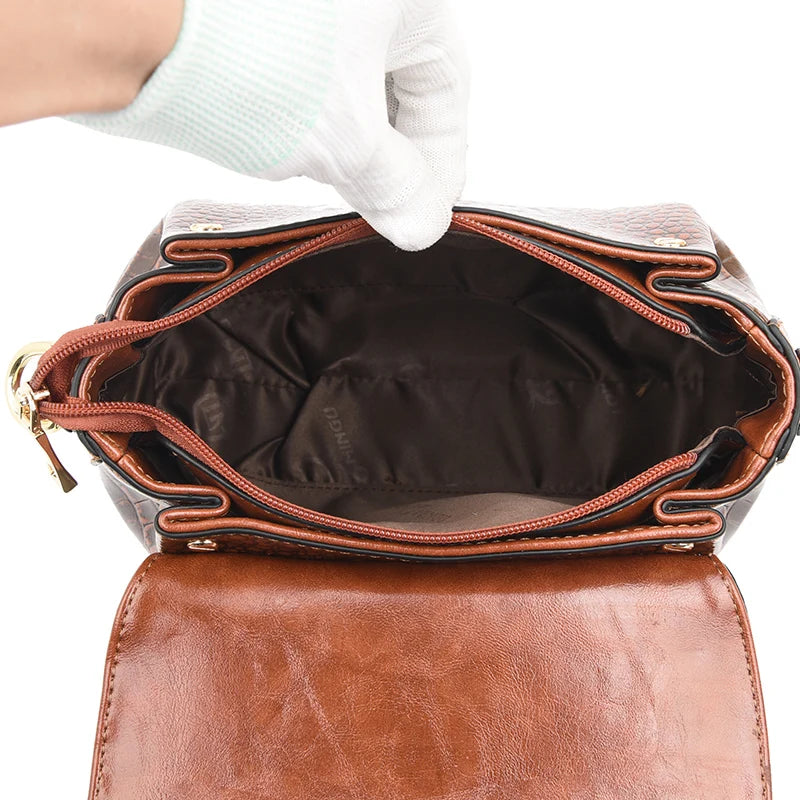 Luxury Brand Handbags For Women 2026 Sac A Main Ladies Crocodile Pattern Leather Crossbody Bags Designer New Shoulder Bag Bolsos