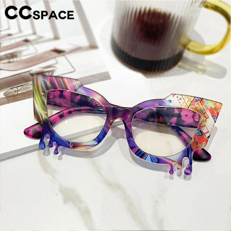 2024 New In Colorful Reading Glasses Women Popular Casual Optical Presbyopia Eyeglasses Diopter +50+100+150+200+300+350 300921