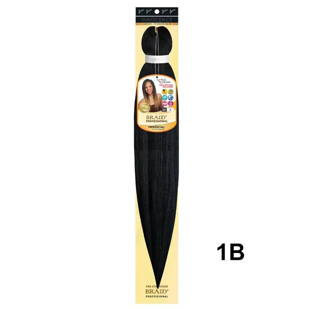 Easy Braids 26Inch Synthetic Yaki Texture Professional Braiding Hair Hot Water Setting with packaging Hair Extension For Women