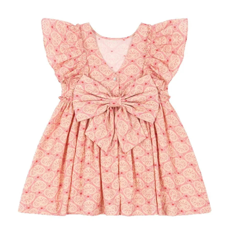 2026 KS Summer New Baby Girls Bow Princess Dresses Kids Cotton Clothes Girls T Shirts Shorts Suits Children Party Dress Vestido