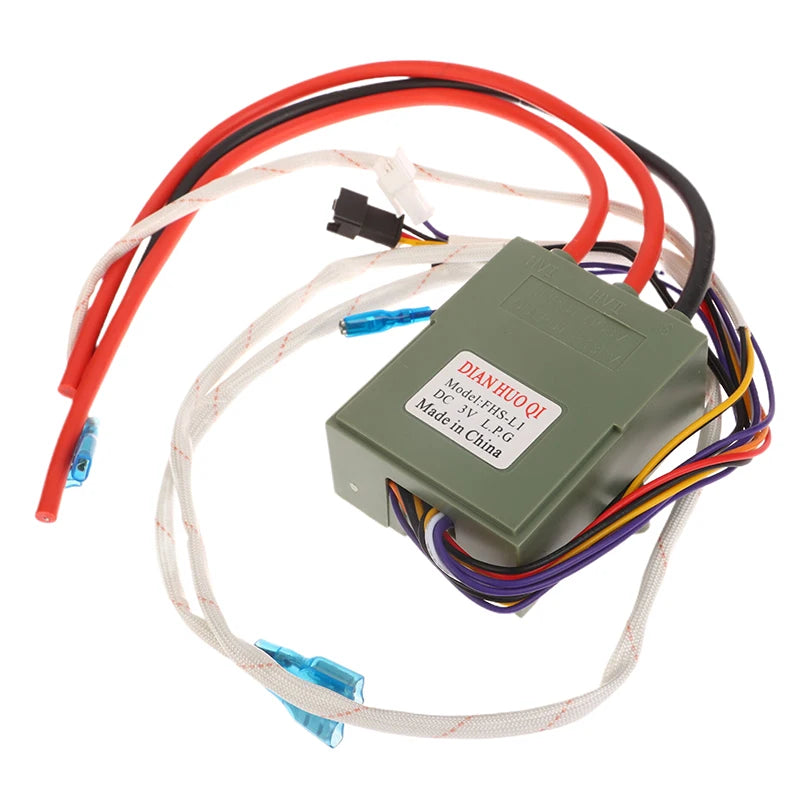 1Pc DC 3V Gas Stove Double Ignition With Temperature Control And Display Pulse Igniter 12 Wires For  Gas Water Heater.