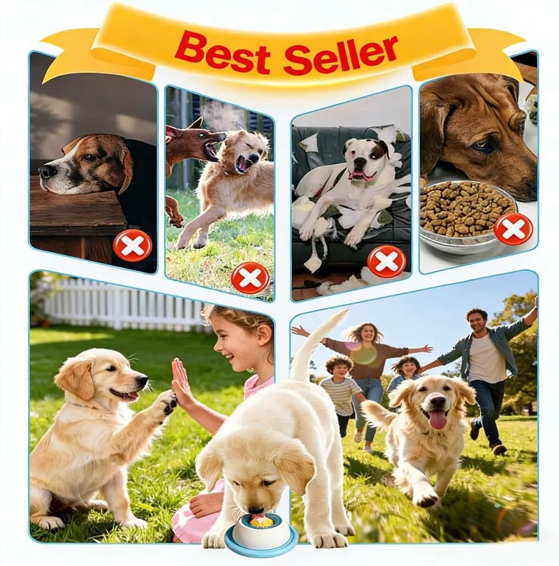 Pet Lick Feeder Bowl, Non-Slip Slow Feeder for Dogs Cats, Interactive Treat Toy for Oral Stimulation & Anxiety Relief