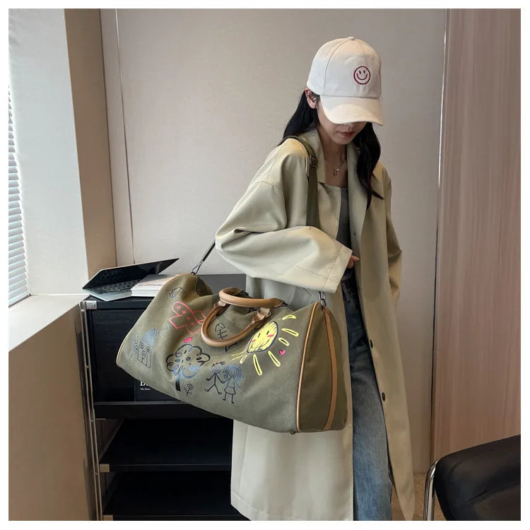 Large Capacity Travel Bag Fitness Handbag Crossbody Bag for Women Duffle Bag Carry on Luggage Bolso Marca Lujo Сумка Женская Sac