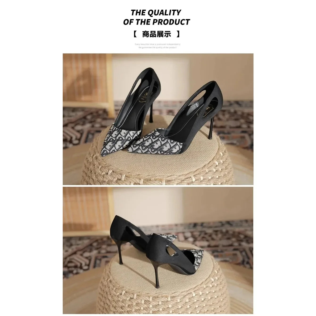 Embroidered Sandals Women Fashion Pointed Heeled 2025 Summer Luxury Heeled High Heels Women Shoes Shallow Casual High Sandals