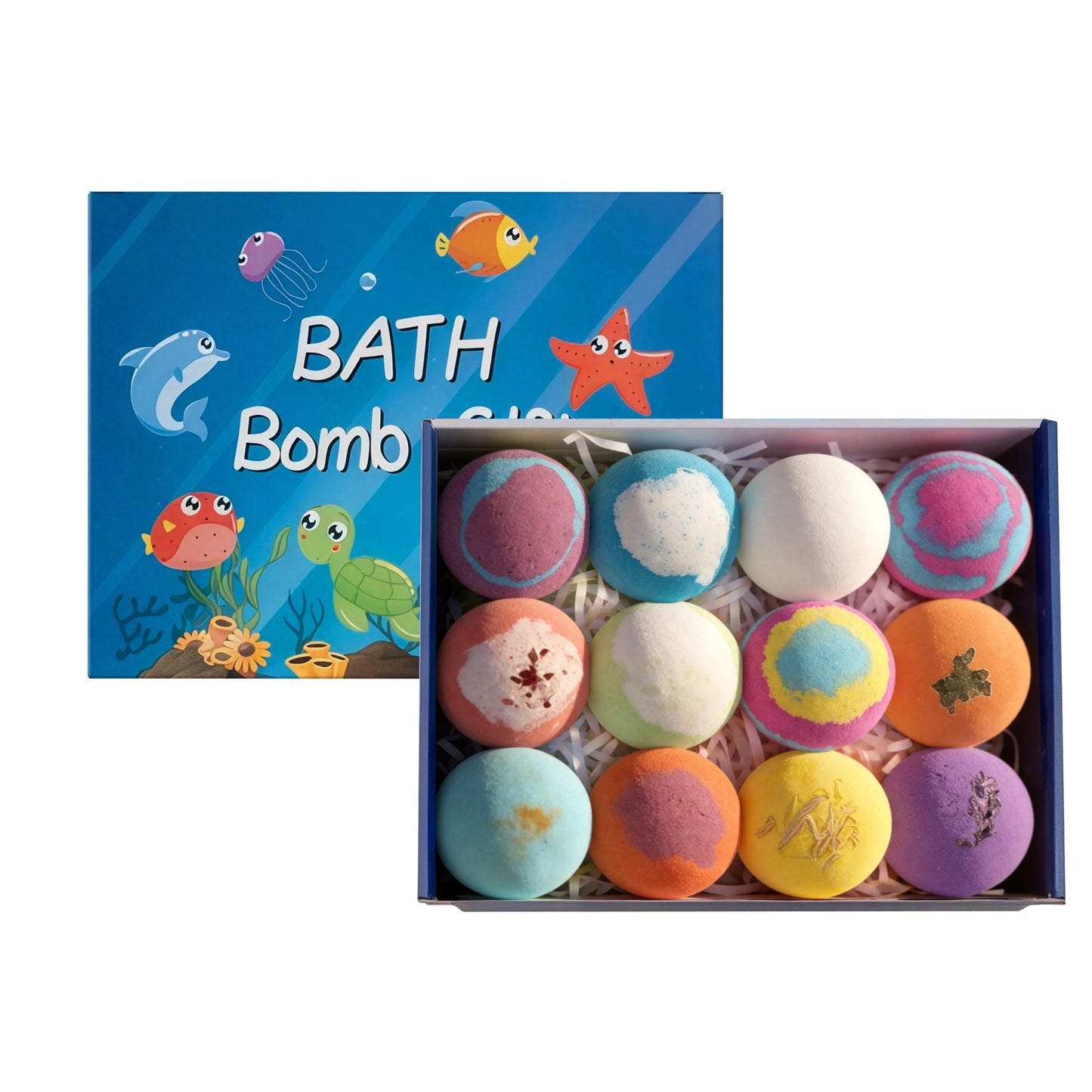 Kid Bath Bombs Inside Hidden Surprise Gentle Cleanse Colorful Rich Bubble Funny Relaxing Kid Bath Toys Children Shower Gift Set