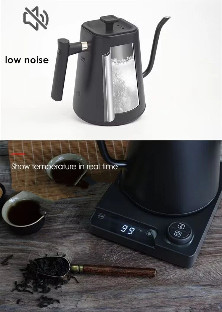 220V 110V 1200W Gooseneck water kettle with temperature control pour over electric Kettle for Coffee and Tea