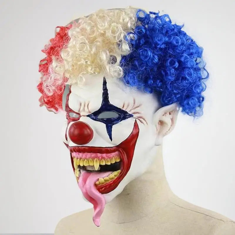 Halloween Various Clown Mask Cosplay Party Mask Latex Masks Helmet NPC Funny Prank Scare Headgear Bar Party Costume Props Mask
