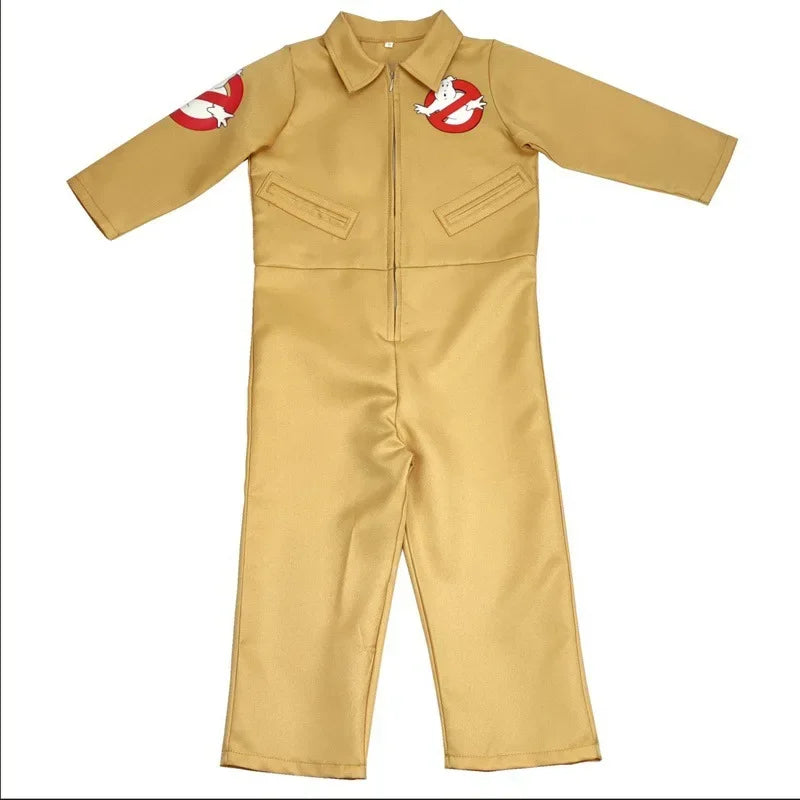 Halloween Father Ghostbusters costume theme cosplay Halloween uniform jumpsuit bag ideal adult gift