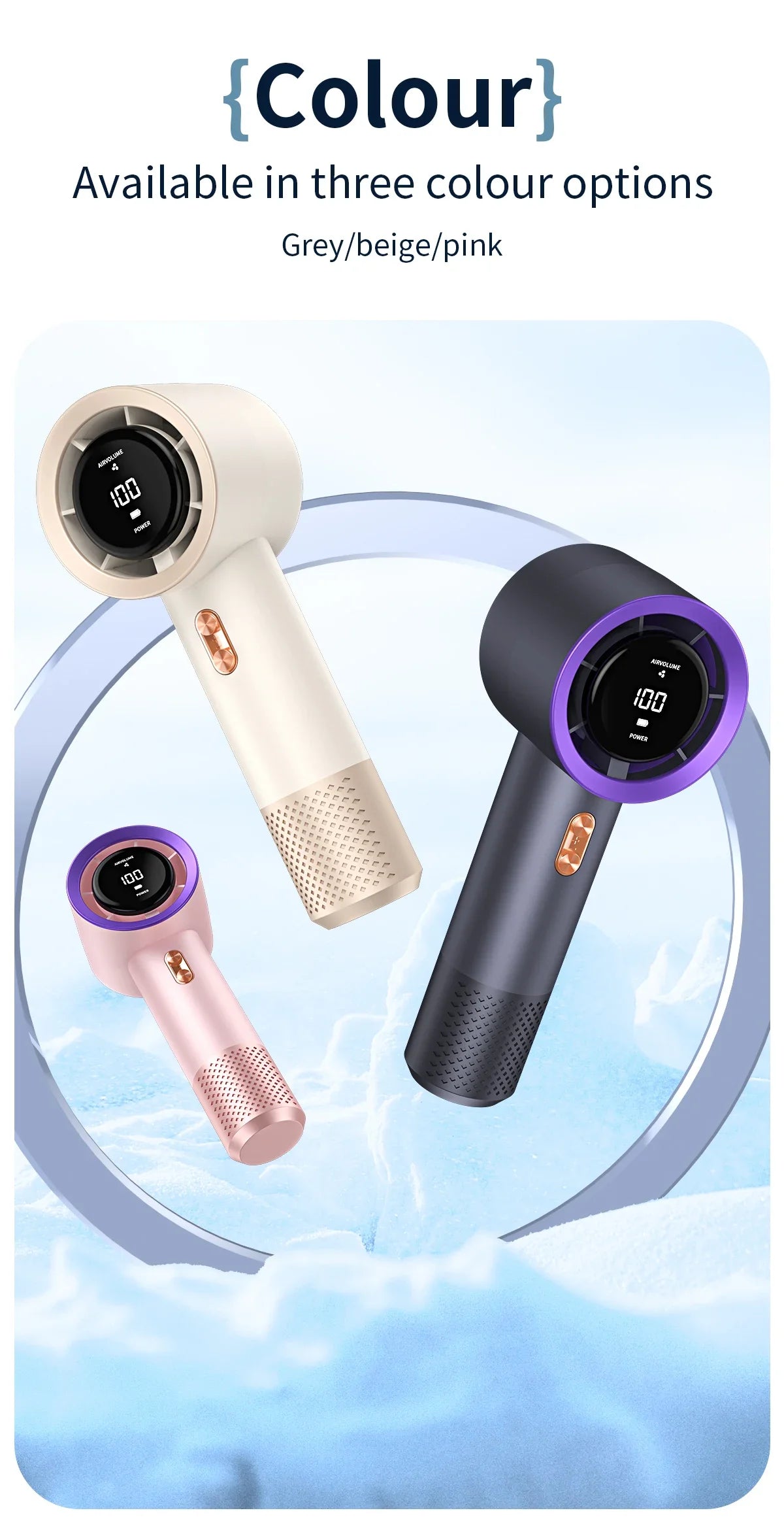 Lenovo Handheld High-Speed Fan Mini Portable Air Conditioner With Six Fans And 199 Levels Of Infinite Adjustment New 2026