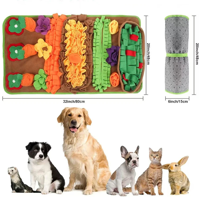 Pet Sniffing Mat Indoor Dog Walking Dog Cat Foraging Toy Dog Stress Relief Puzzle Treasure Hunt Game Slow Eating Mat