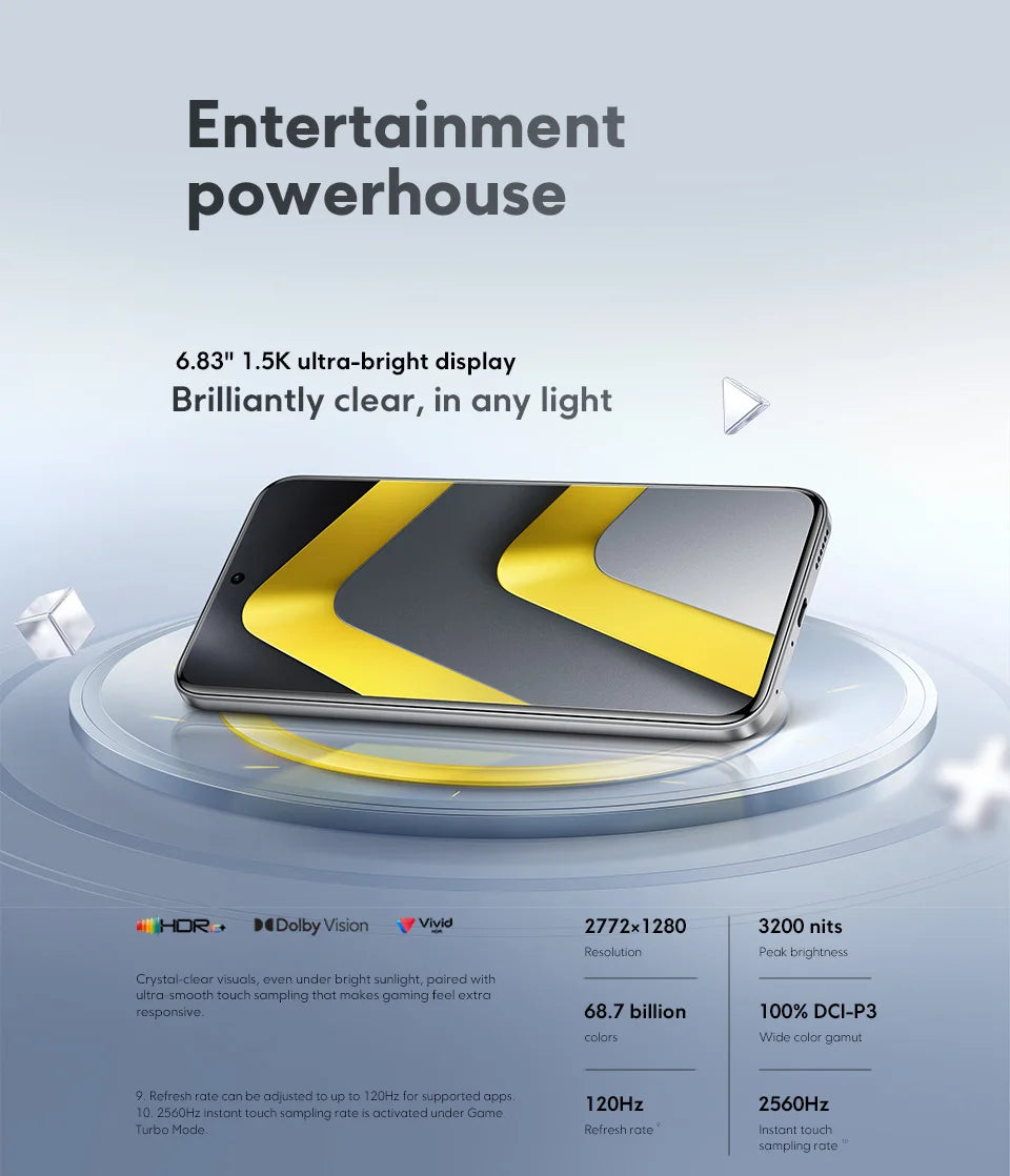 Mobile Phones POCO M8 Pro 5G Global Version Snapdragon 7s Gen 4 6.83' 1.5K 120Hz Display 6500mAh Battery 100W NFC