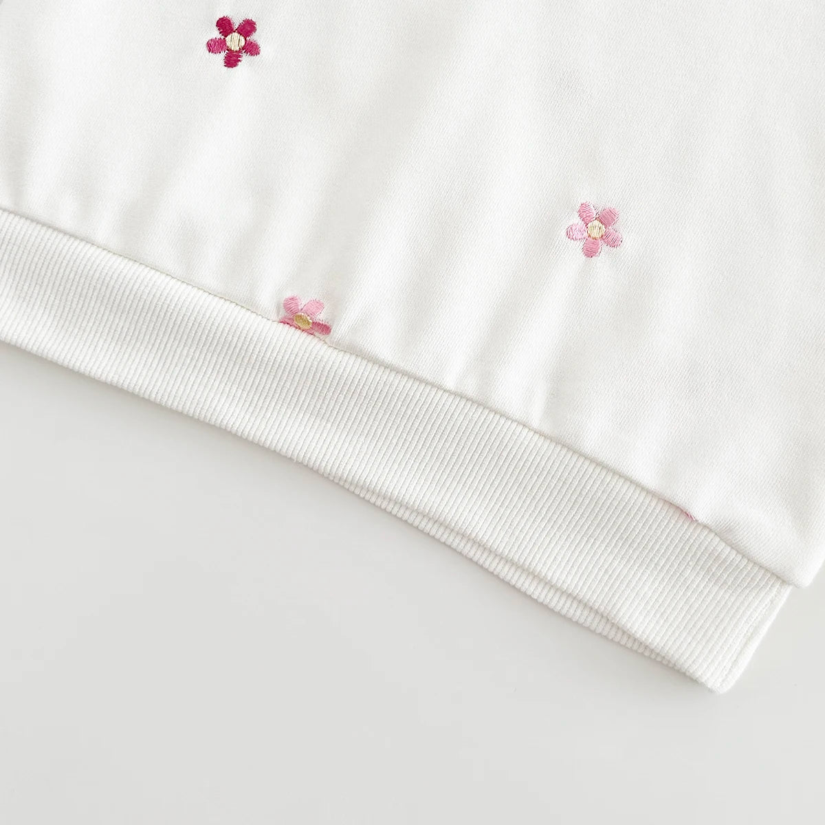 2024 Winter Baby Clothes Set Warm Pure Cotton Warm Fall Basic Clothes Flower Embroidery Split Two-Piece Set Baby Girls Homewear