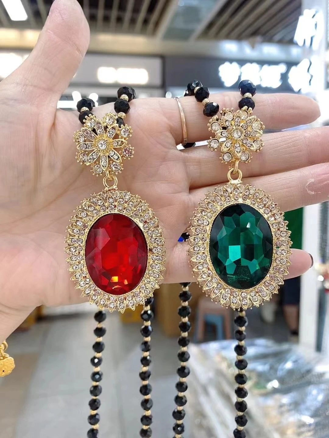 Fashion Pearl Chain Sweater Chain Women Temperament Versatile Pendants Autumn Winter Long Ethnic Styles Necklace Jewelry