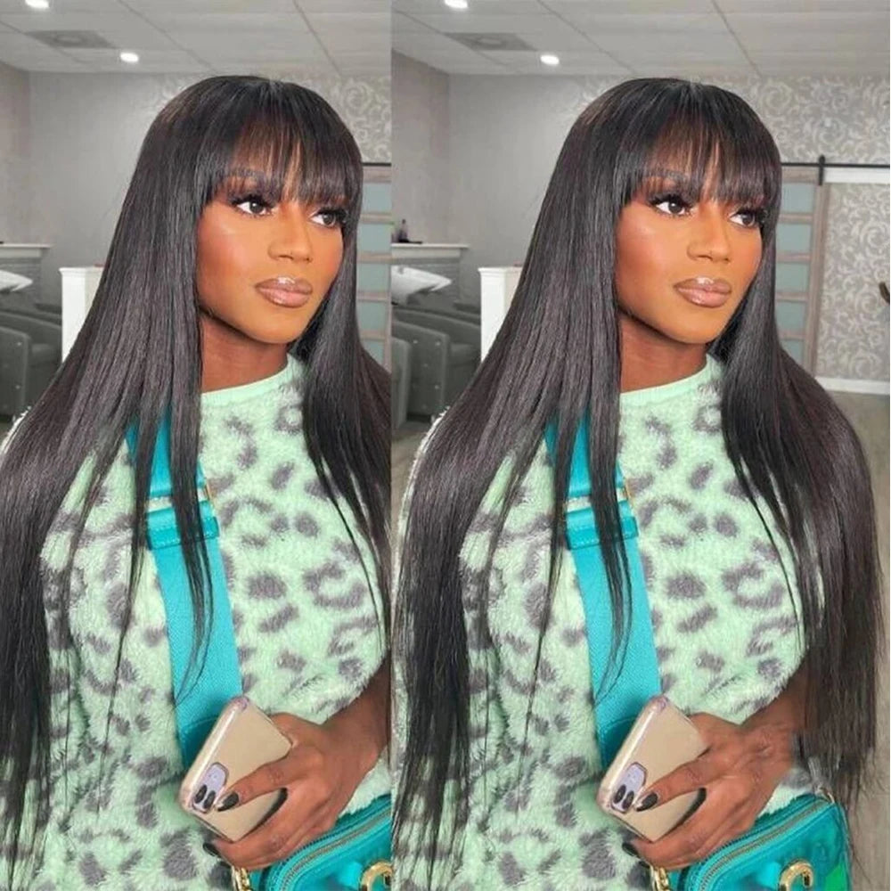 Kinky Straight V Part Wig Human Hair For Women with Drawstring 250% Density Upgrade Glueless U Part Wig No Leave Out No Sew In